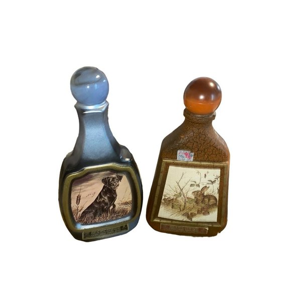 Jim Beam Accents Vintage Beams Choice Empty Whiskey Decanter Labrador Retriever Dog